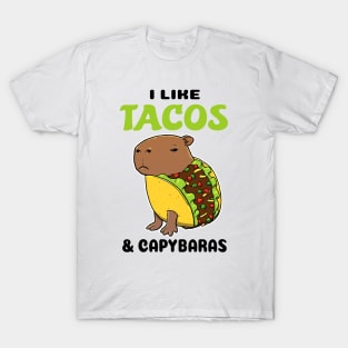 I Like Tacos and Capybaras T-Shirt